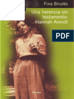 Hannah Arendt - Birulés Una Herencia Sin Testamento