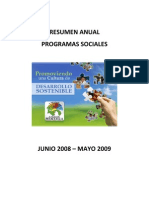 Resumen Programas Sociales Final 2008 2009