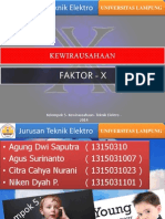 Kewirausaahaan Faktor X