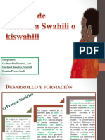 Sistema de Escritura Swahili o Kiswahili