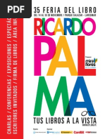 Programación de la Feria Ricardo Palma