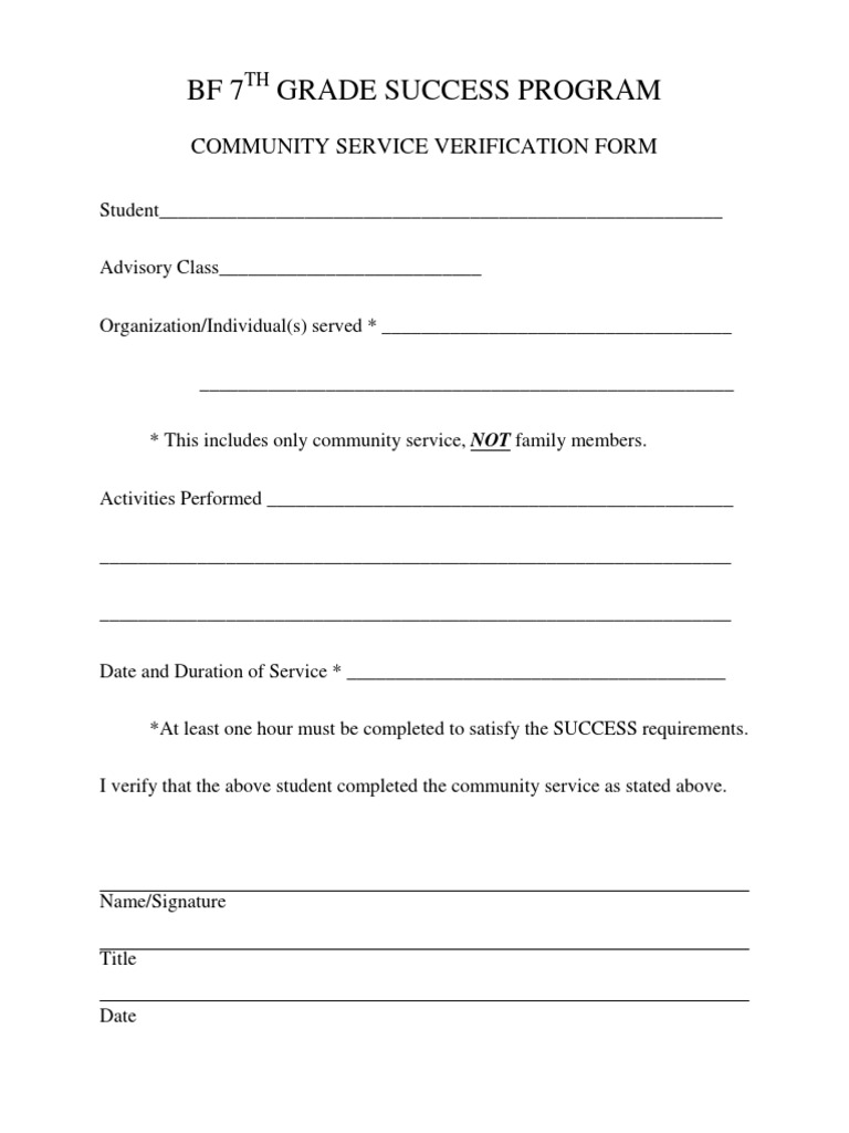 Service Verification | PDF