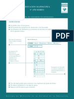 Prueba DIAGNOSTICO MATEMÁTICA 8VOS AÑOS