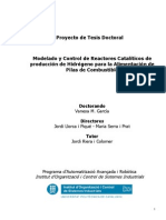 Modelado y Control de Reactores Catalíticos Para Alimentar Fuel Cells