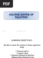 Ch 5 System of Equations