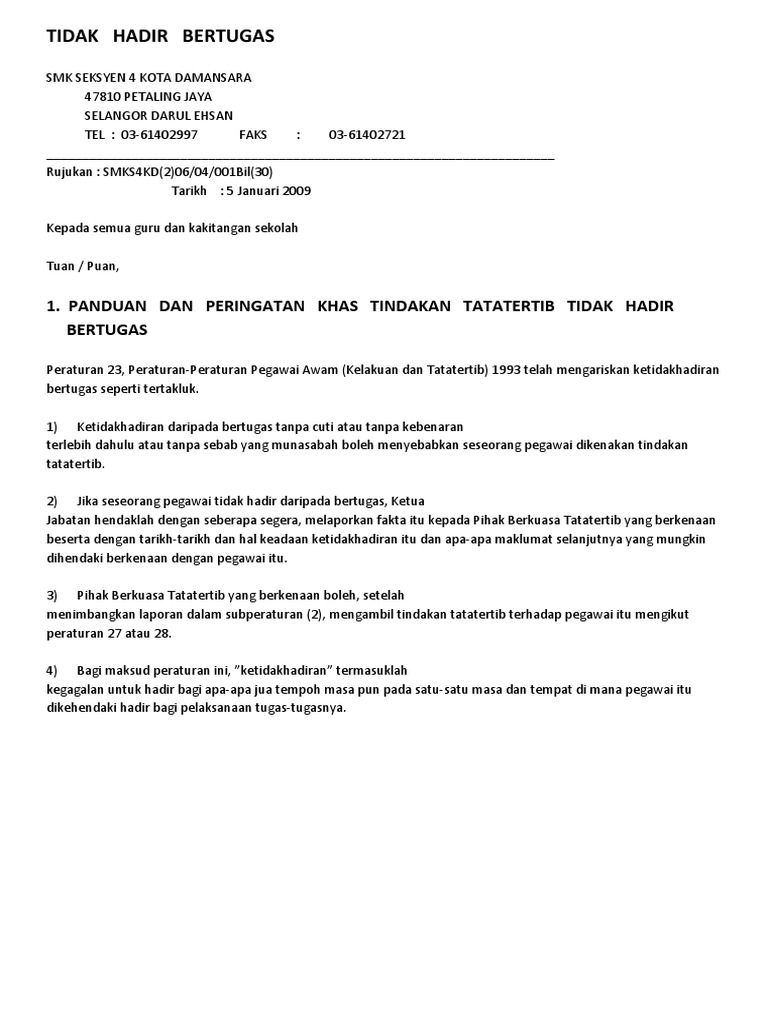 Surat Tunjuk Sebab  PDF