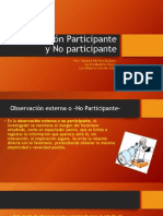 Observación Participante y No Participante