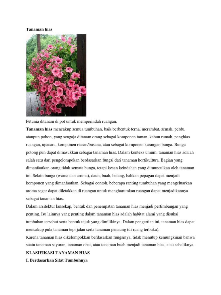 Makalah Tanaman Hias