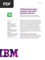 TD Bank - IBM Case Study