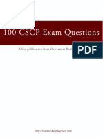 CSCP Free Questions