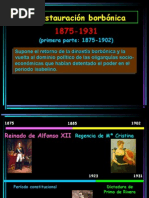 7.-La Restauración Borbónica
