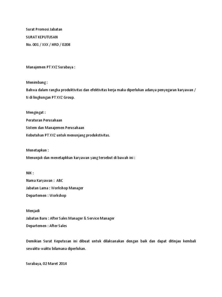 Contoh Surat Permohonan Hadiah Kenaikan Gaji