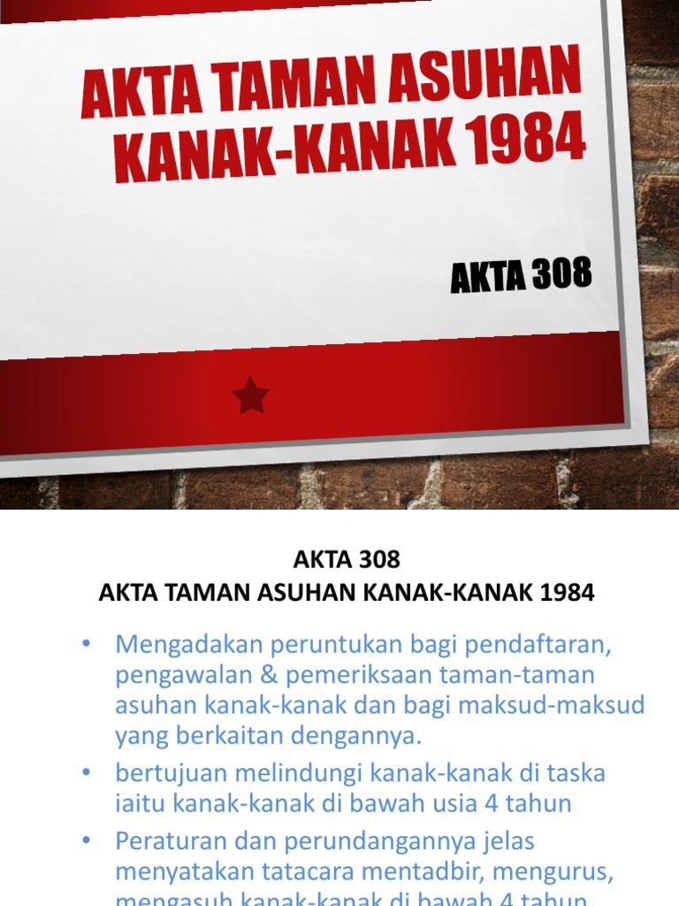 Presentation Akta Taman Asuhan Knk Knk Pptx