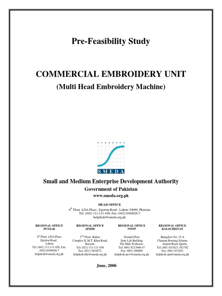 Embroidery Unit Commercial | PDF | Technology & Engineering