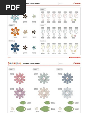 Flowers 3d DIY