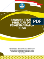 Panduan Teknik Penilaian Dan Penulisan Rapor SD k13 TH 2014