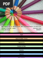 Eduvis . Materiais e Técnicas de Expressão