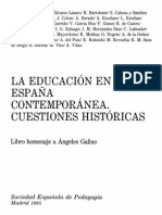 La Educacion en La España Contemporanea