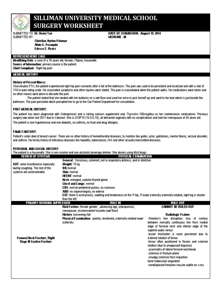 Leg fracture case study image