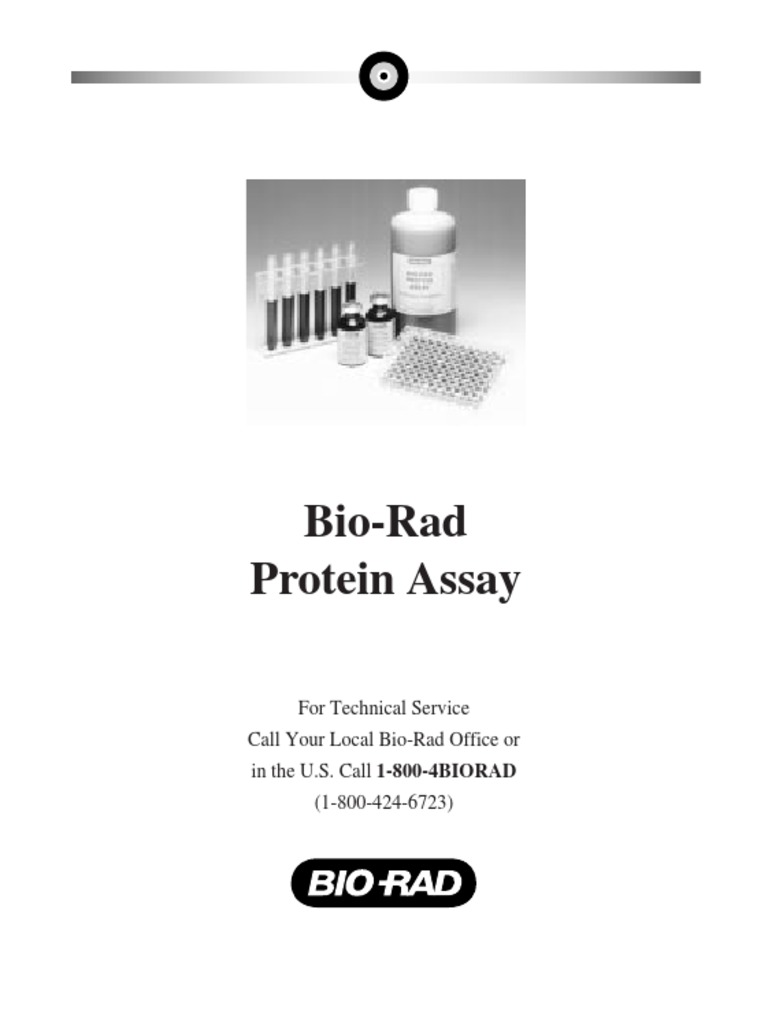 Instruction Manual, BioRad Protein Assay, Rev C Personal Protective
