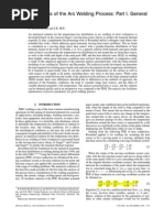 Thermal Analysis of The Arc Welding Process Part I. General Solutions