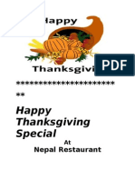 Happy Thanksgiving Special