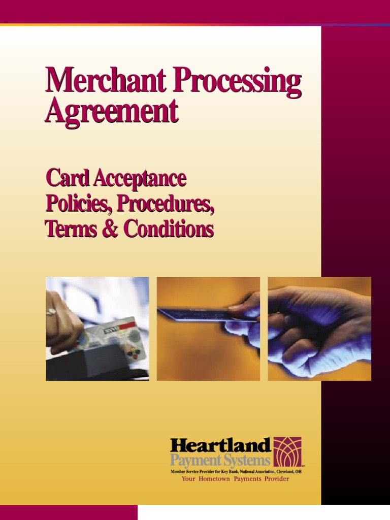 Merchant Processing Agreement Credit Card Debit Card