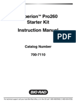 Experion Pro260 Starter Kit Instruction Manual: Catalog Number 700-7110