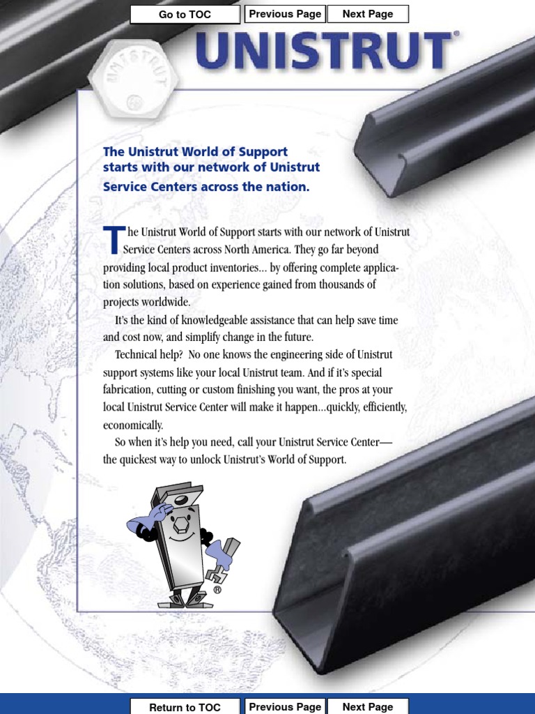 Unistrut Catalogue Beam (Structure) Galvanization