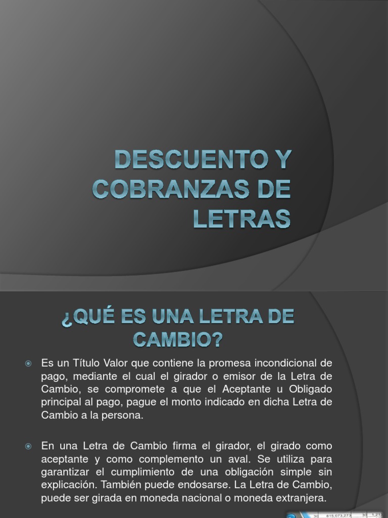 Descuento y Cobranzas de Letras | Pagaré | Bancos