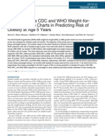 Similarity of the CDC and WHO