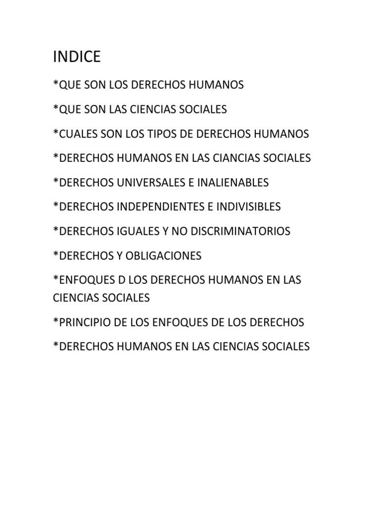 Derechos Humanos y Ciencias Sociales | PDF | Derechos humanos | Derechos