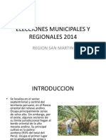 Elecciones Municipales y Regionales 2014