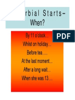 Adverbial Starts - When?