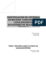 Peajes y Localización Estaciones Identificacion Criterios