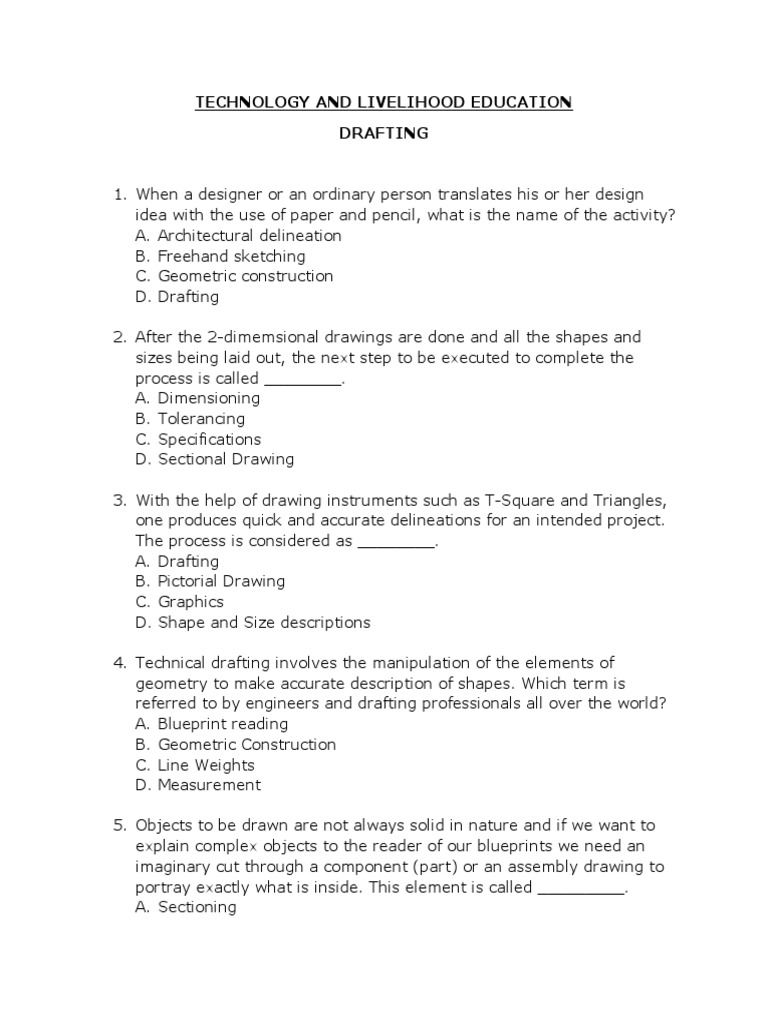 Fundamentals of Drafting Techniques | PDF | Technical Drawing | Drawing