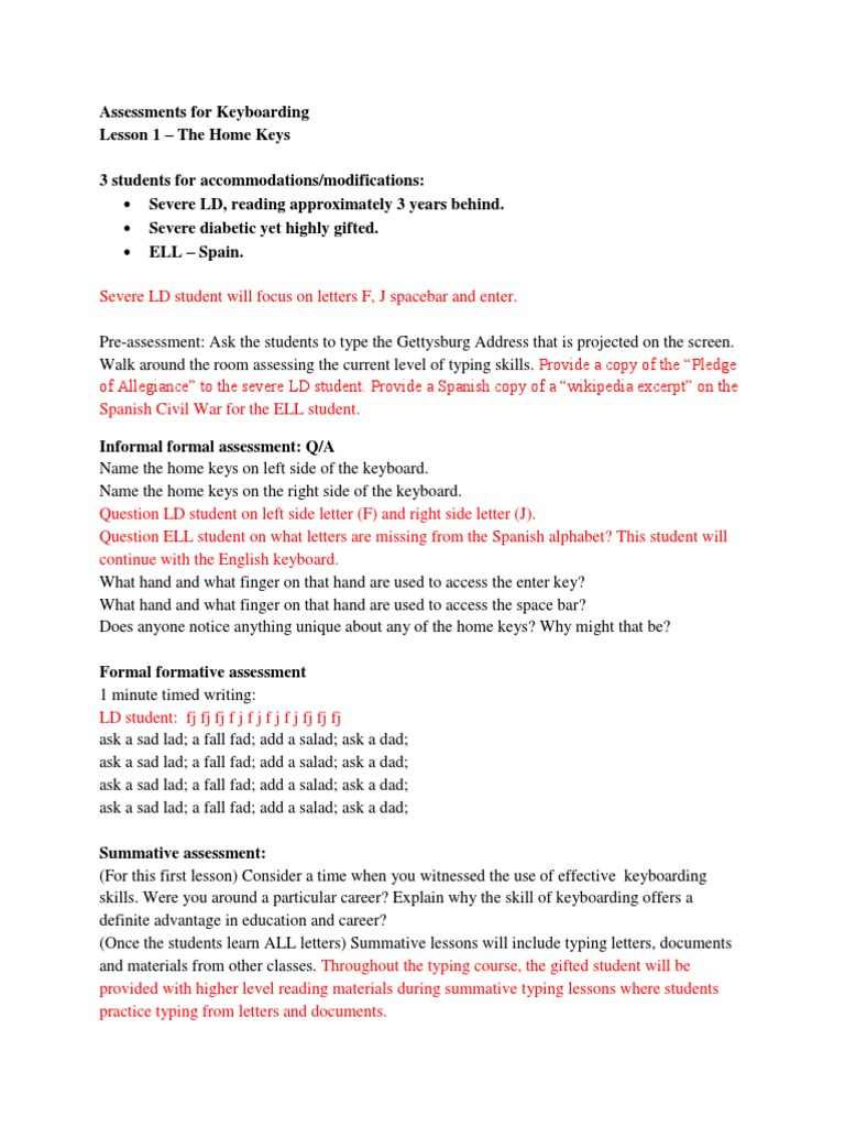 Typingassessment | PDF | Foreign Language Studies | General Fiction