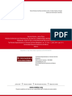 PRODUCCIÓN DE ELECTRICIDAD EN CELDAS DE COMBUSTIBLE MICROBIANAS UTILIZANDO AGUA RESIDUAL_EFECTO DE LA DISTANCIA ENTRE ELECTRODOS_2011