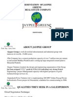 Presentation of Jaypee Greens A Real Estate Company