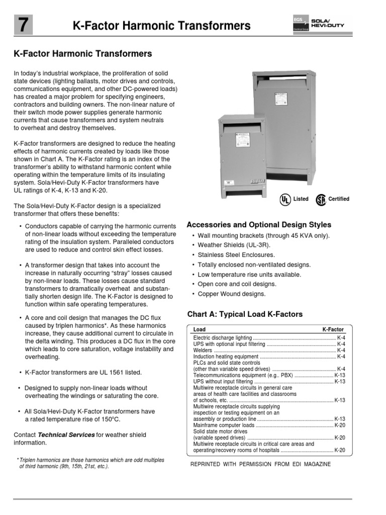 K-Factor Transformers for Engineers | PDF | Transformer | Inductor
