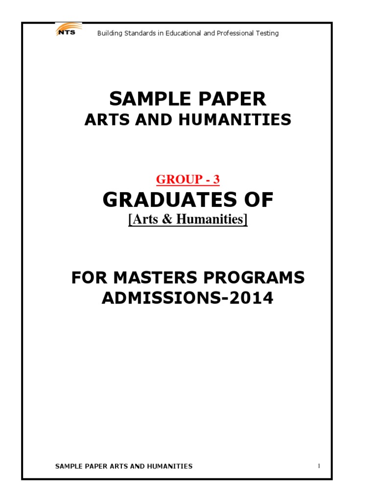 Graduates Of: Sample Paper | PDF