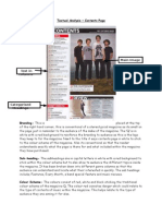 Textual Analysis Contents Page 