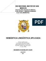 Semantica Linguística Aplicada Evangelista