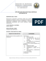 Diseno de Base de Datos Sist Geograficos