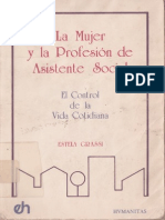 La Mujer y La Prefesión de Asistente Social, El Control de La Vida Cotidiana - Estela Grassi 1984