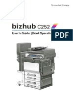 Bizhub c252 Print Oper User Guide