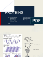 Proteins: By: Jao Barrameda Gela Marders Bianca Cruz Pooja Murjani Hylie Hung May Tan Michael Tiong C32