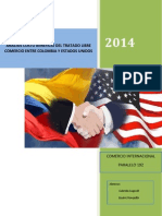 Analisis Costo Beneficio Del Tratado Libre Comercio Entre Colombia y Estados Unidos