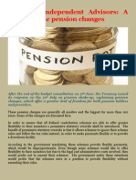 Credence Independent Advisors: A Look in To The Pension Changes