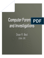 Computer Forensics and Investigations